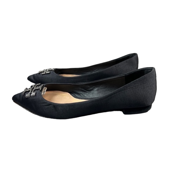 Tory Burch Gigi Crystal Embellishment Pointy Toe Flats - Picture 4 of 9